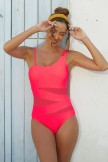 Red One Shoulder OnePiece Swimsuit